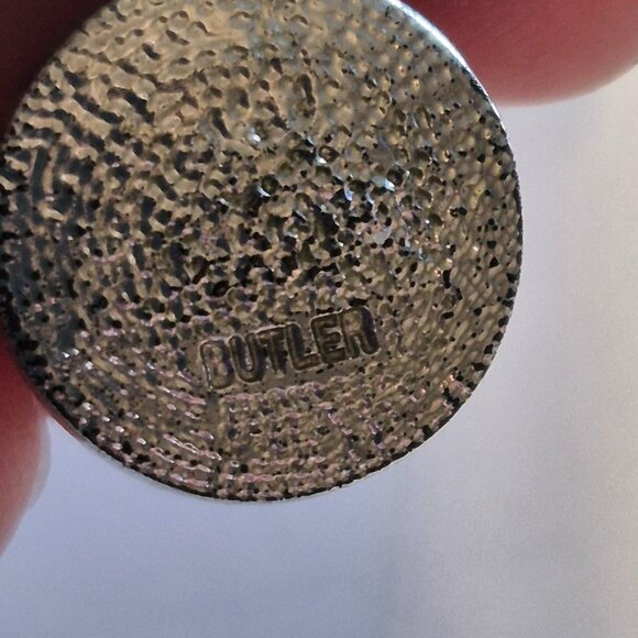 Vintage Butler Geometric Coloured Gemstone Necklace and Earrings Set Signed - Picture 13 of 15